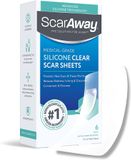  Miếng dán trị sẹo lồi, sẹo thâm ScarAway Silicone Scar Sheets, 10 miếng 