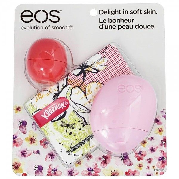Bộ Quà Tặng Son EOS Kleenex 2016 Limited Edition Spring Trio