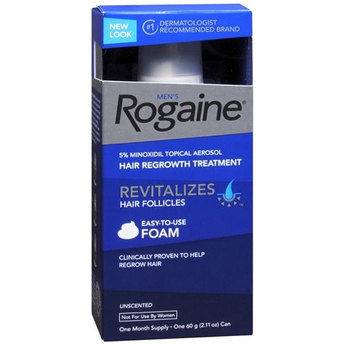 Mọc tóc nam Men's Rogaine Hair Regrowth Treatment Foam, Unscented, 1 tháng