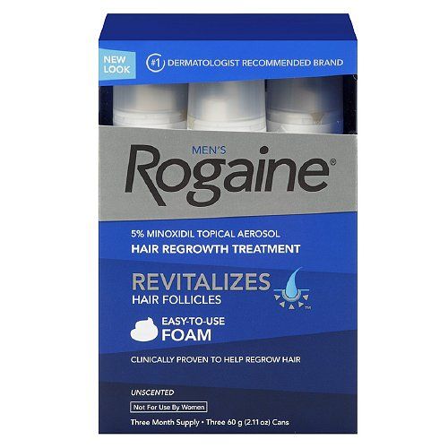  Mọc tóc nam Men's Rogaine Hair Regrowth Treatment Foam, Unscented 3 tháng. Dạng kem 