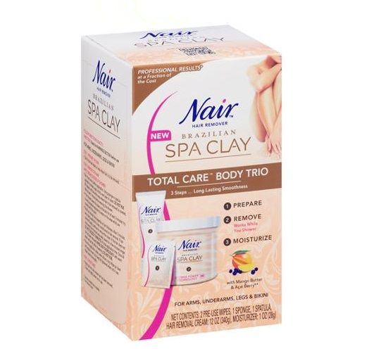 Kem tẩy lông Nair Brazilian Spa Clay Total Care Body Trio – BestCare Việt Nam Kem tẩy lông Nair Brazilian Spa Clay Total Care Body Trio – BestCare Việt Nam