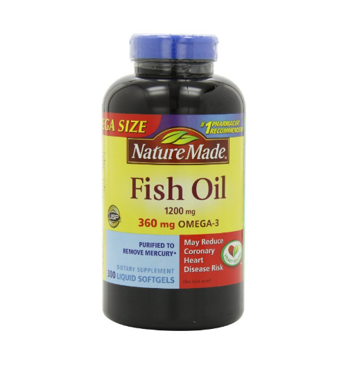  Nature Made Fish Oil 1200mg, 360mg Omega-3, 300 viên 