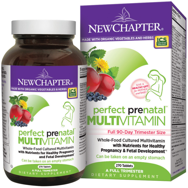  Vitamin Tổng Hợp Cho Bà Bầu New Chapter Perfect Prenatal MultiVitamin 270 viên 