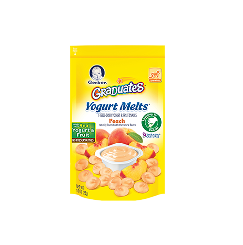  Sữa chua khô Gerber Organic Yogurt Melts, Peach 