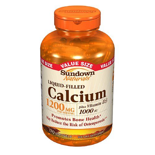  Bổ sung canxi Sundown Naturals Calcium plus Vitamin D3, 1200mg, 170 viên 