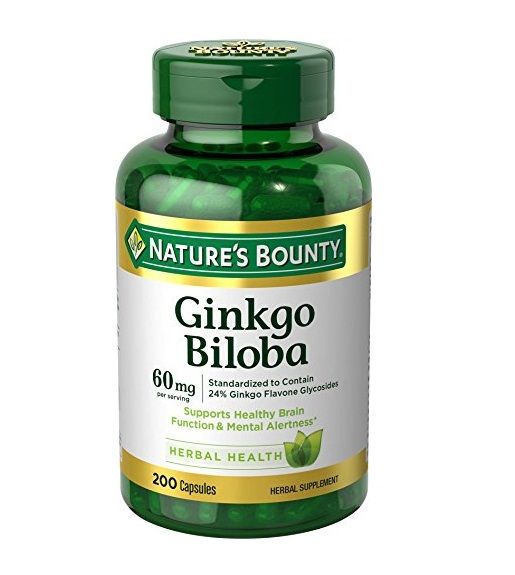  Thực phẩm tăng tuần hoàn não Nature's Bounty Double Strength Ginkgo Biloba 60mg 200 viên 