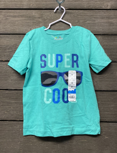 NWT Jumping Bean Green Super Cool T-shirt Boy