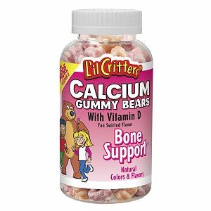  L’il Critters Canxi & Vitamin D giúp xương chắc khỏe, 150 viên 