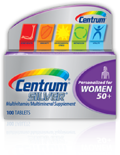 Centrum Silver Multivitamin women 50+, 100 viên