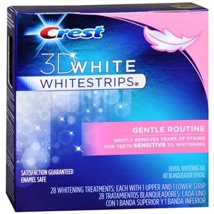  Miếng dán trắng răng Crest 3D White Whitestrips, Gentle Routine - Teeth Whitening Kit, 28 miếng 