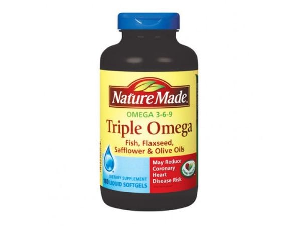 Dầu cá Nature Made Triple Omega 3-6-9, 180 viên