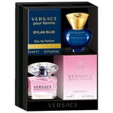  Bộ Quà Tặng Nước Hoa Versace Bright Crystal and Dylan Blue Pour Femme Mini Coffret 