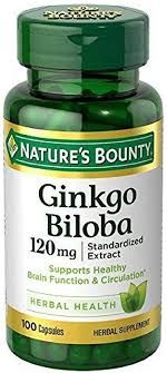  Tăng tuần hoàn não Nature's Bounty Double Strength Ginkgo Biloba, 120mg, 100 viên 