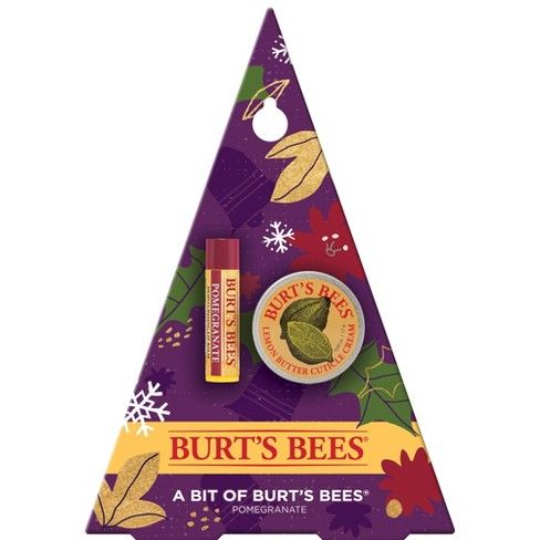  Bộ quà tặng Burt's Bees A Bit of Burt's Pomegranate Lip Balm & Cuticle Cream 