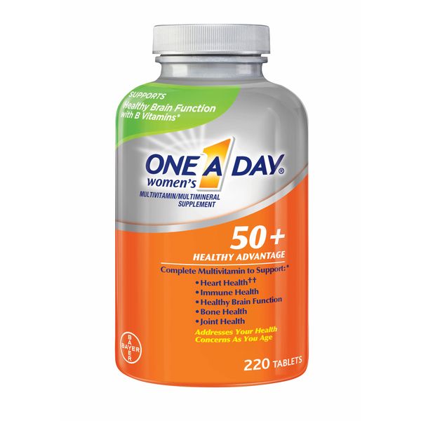  One A Day® Women's 50+ Advantage 220 viên, Vitamin hàng ngày cho phụ nữ 