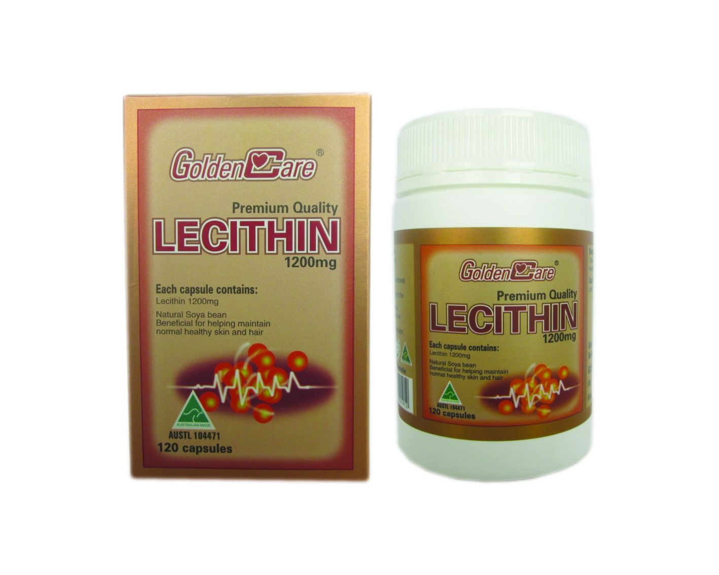  Hỗ trợ tim mạch GOLDEN CARE LECITHIN 1200mg- 365 viên 