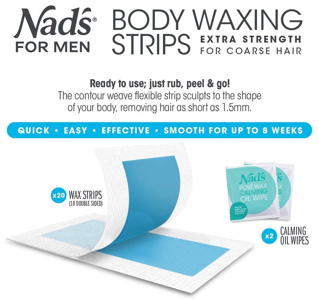  Wax lạnh cho nam Nad's for Men Body Waxing 20 Miếng 