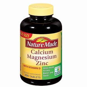 Hỗ trợ xương khớp Nature Made Calcium Magnesium and Zinc , 300 viên