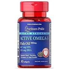  Dầu Cá Puritan's Pride Omega 3 Fish Oil 900mg, 30 Viên 