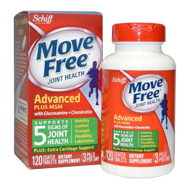  Hỗ trợ xương khớp Schiff Move Free Advanced Plus MSM 1500mg, 120 viên 