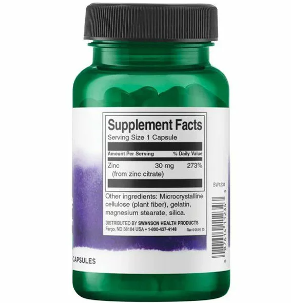  Viên Uống Tăng Cường Miễn Dịch Swanson Zinc Citrate Immune Support 