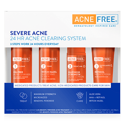  Trị mụn AcneFree Severe To Clear System 