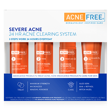 Trị mụn AcneFree Severe To Clear System