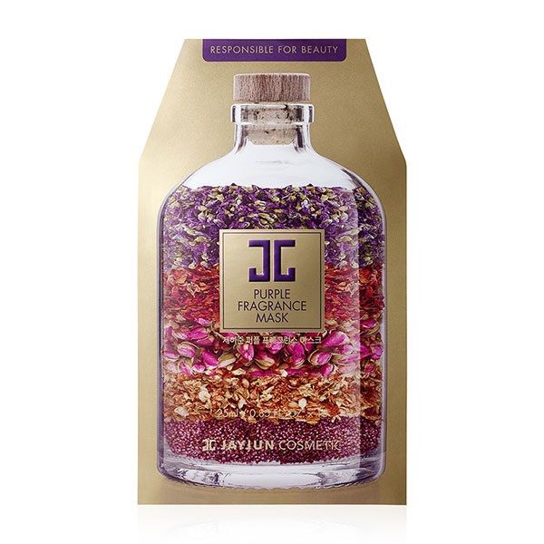  Mặt nạ giấy dưỡng trắng da JAYJUN Purple Fragrance Sheet Mask 10 Miếng 