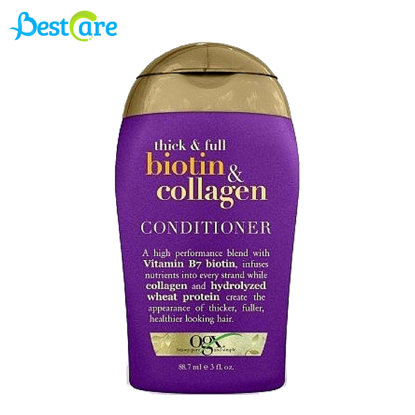  Dầu xả OGX Thick - Full Biotin - Collagen 3 oz 