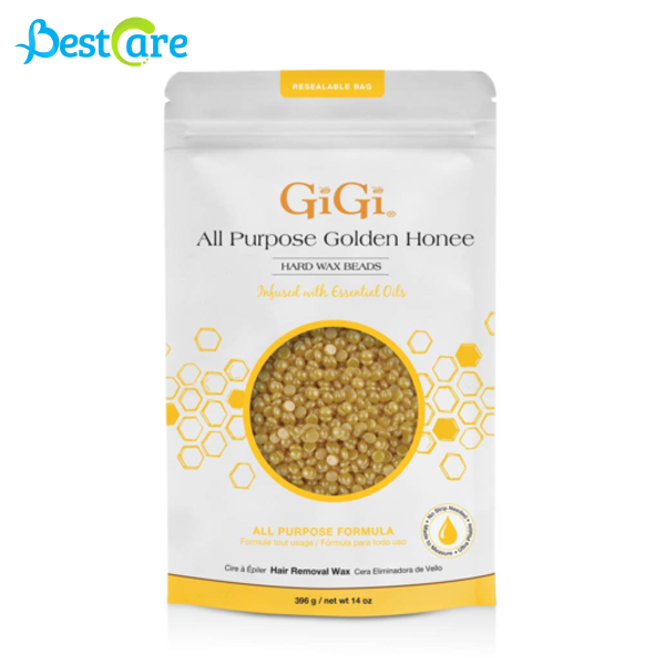 Gigi All Purpose Golden Honee Hard Wax Beads 14 oz (dạng hạt)