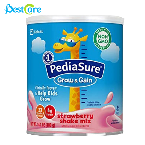 Sữa bột PediaSure Grow and Gain vị dâu 400g