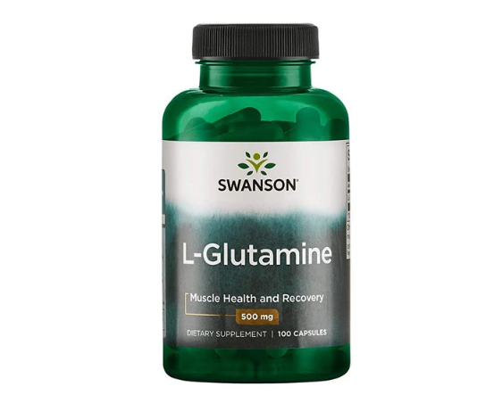 Viên Uống Giúp Hồi Phục, Phát Triển Cơ Bắp, Sức Khoẻ Trí Não Swanson L-Glutamine Supplement 100 Viên