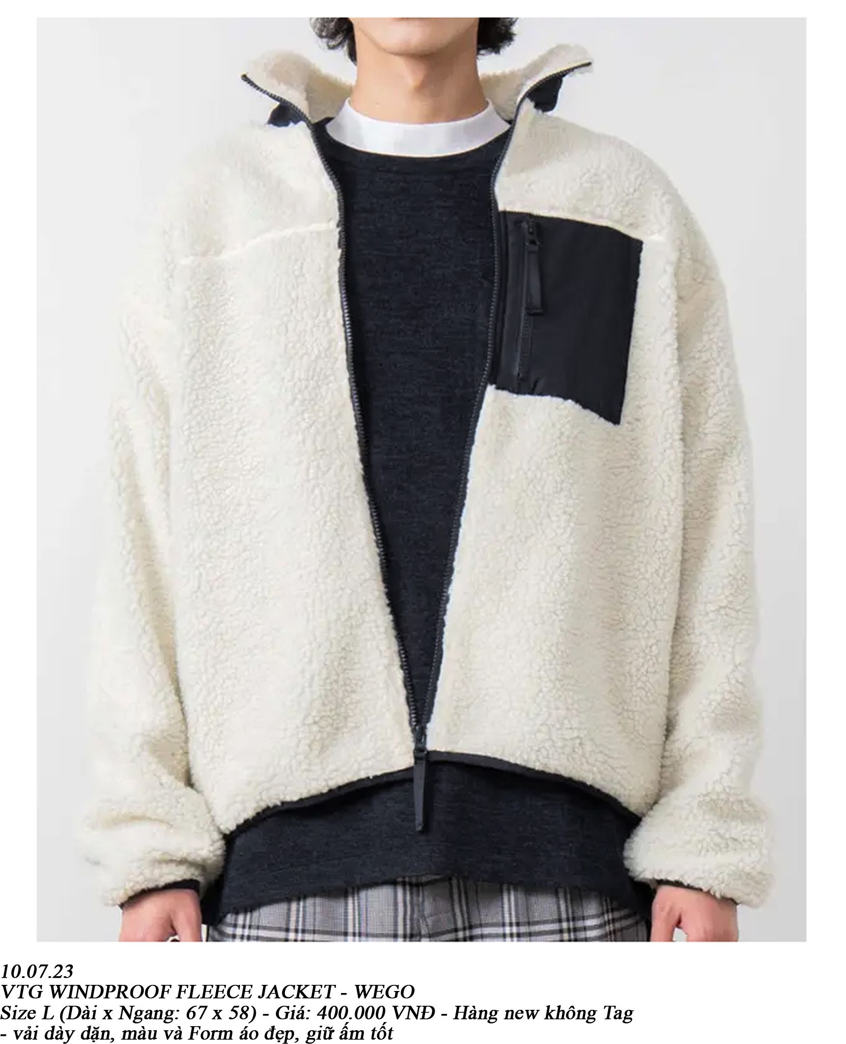 10.07.23 - VTG WINDPROOF FLEECEC JACKET - WEGO