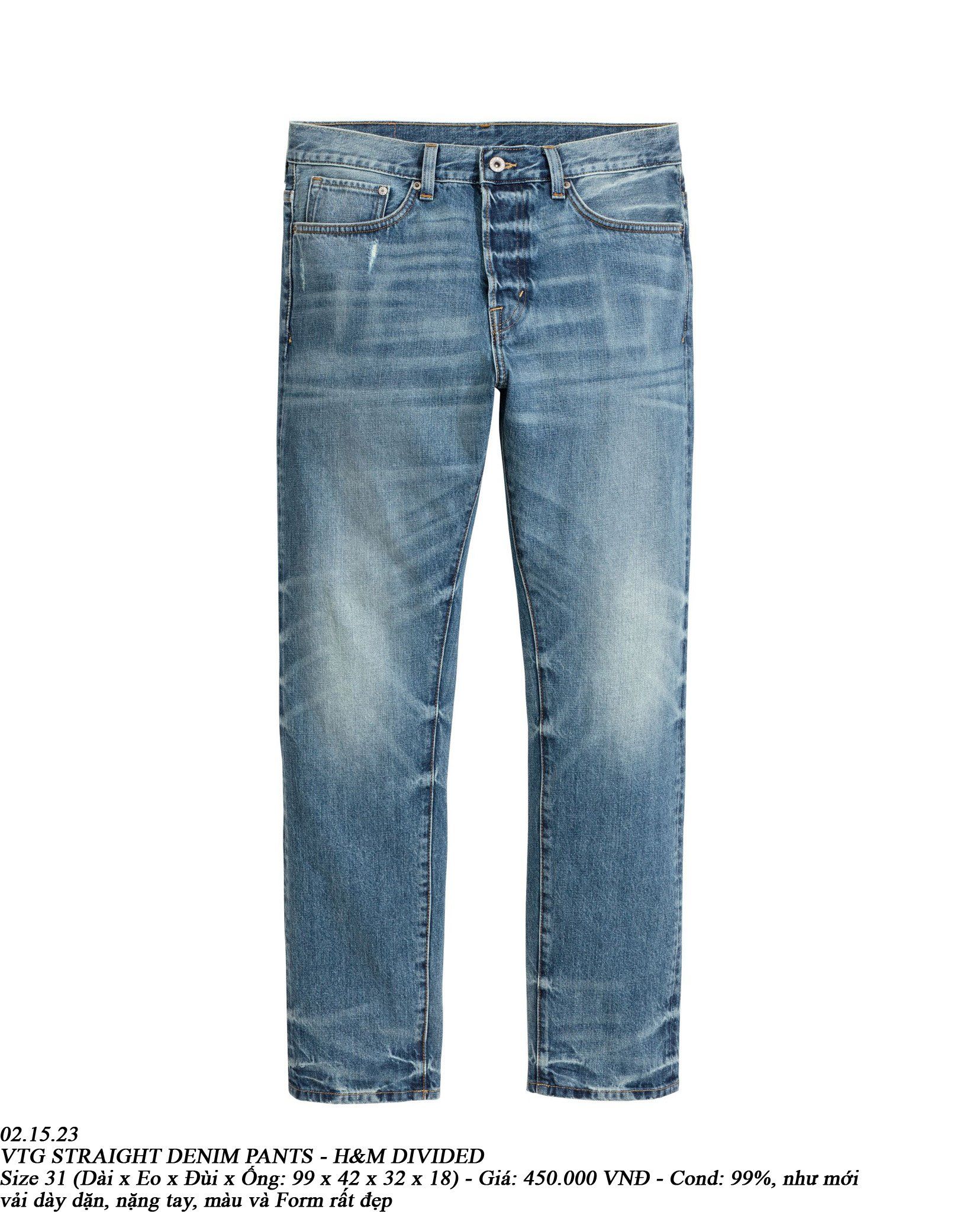 02.15.23 - VTG STRAIGHT DENIM PANTS - H&M DIVIDED