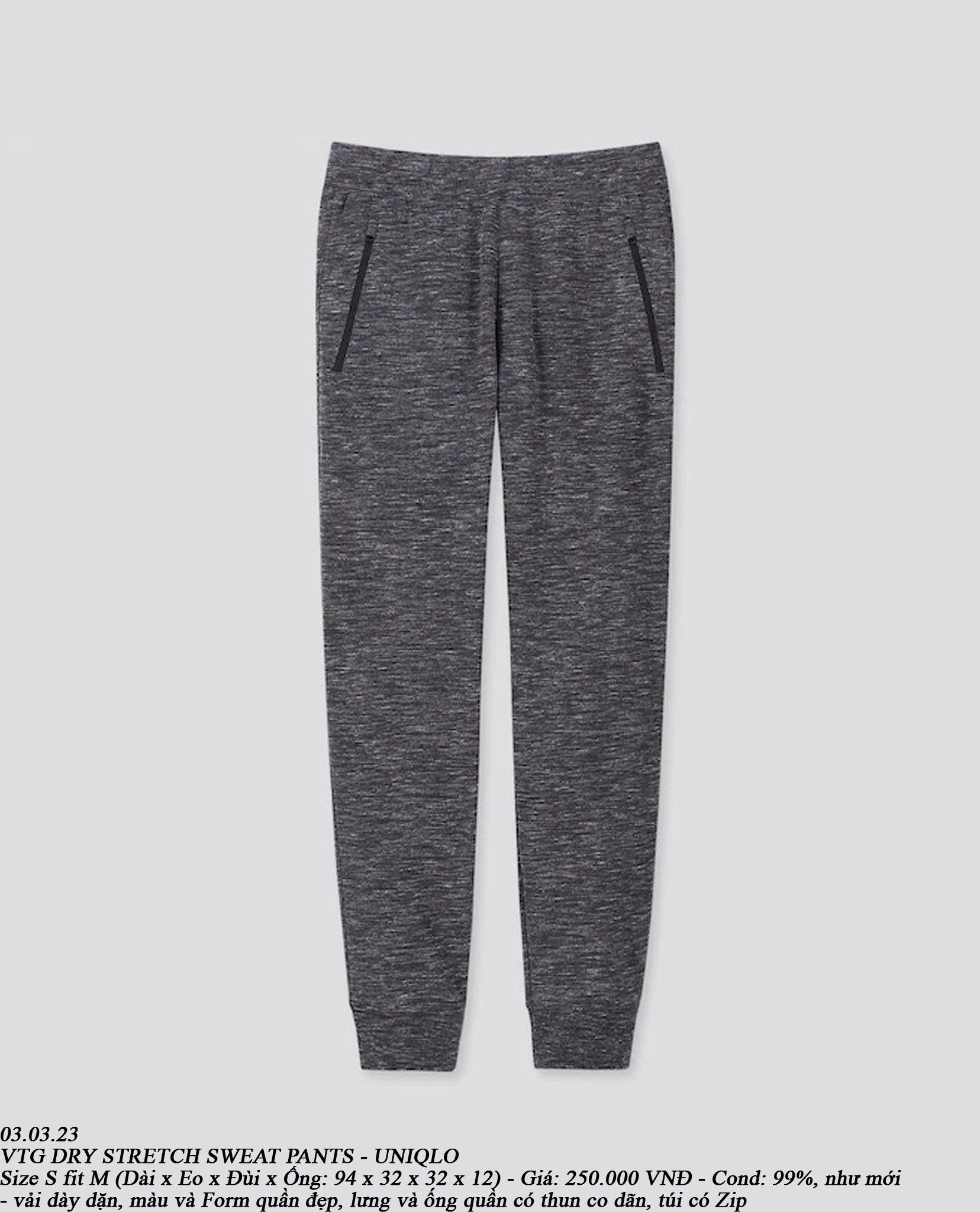 03.03.23 - VTG DRY STRETCH SWEAT PANTS - UNIQLO