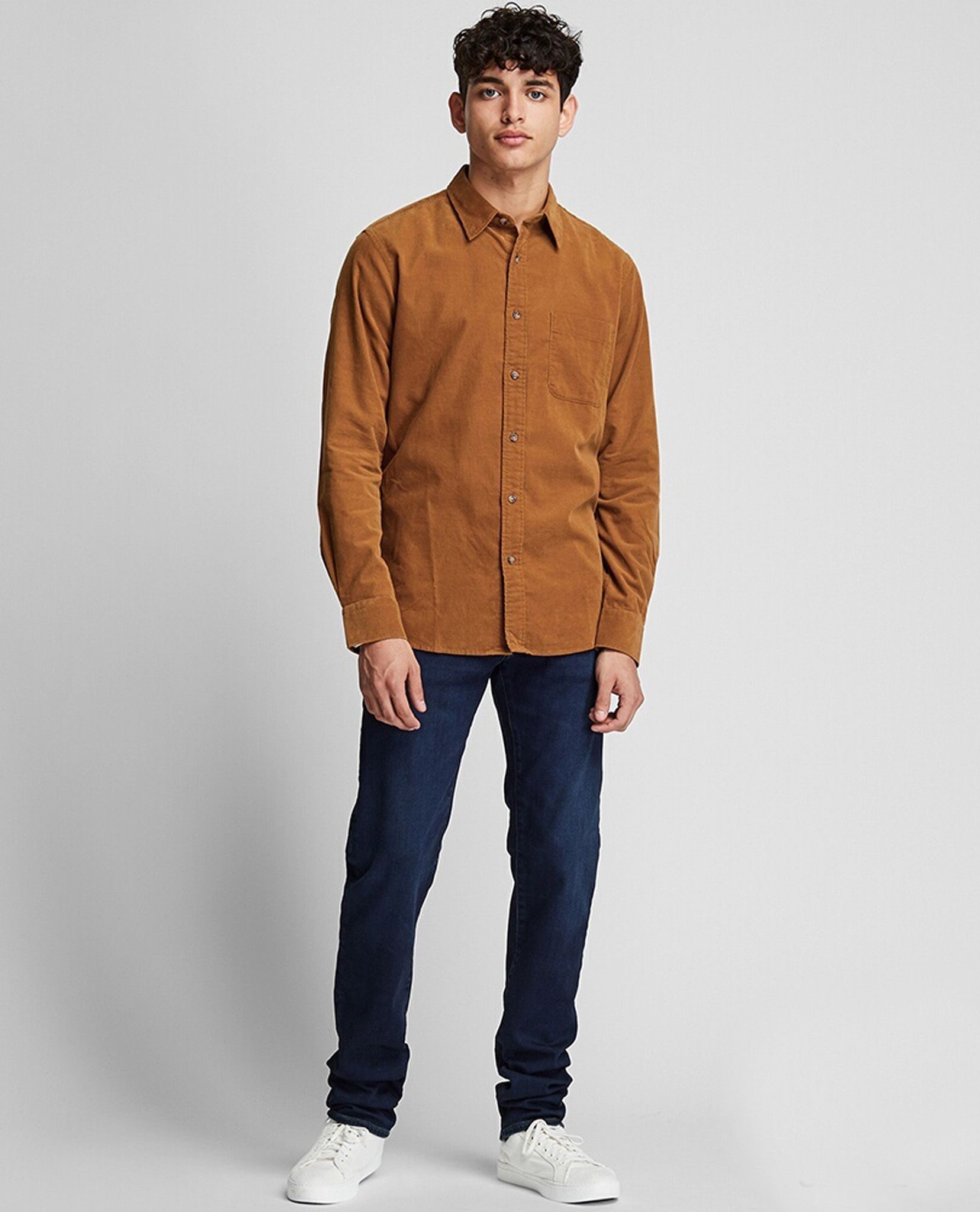 02.20.23 - VTG CORDUROY BUTTON UP SHIRT - UNIQLO