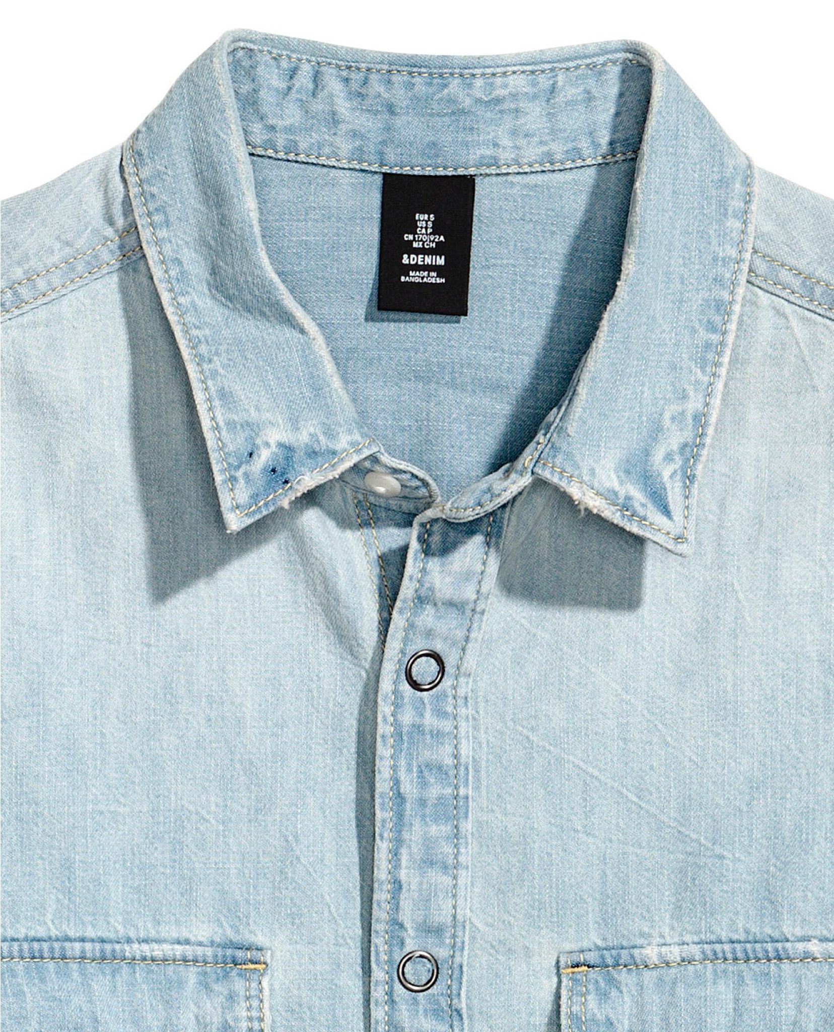 02.20.23 - VTG DENIM BUTTON UP SHIRT - H&M DIVIDED