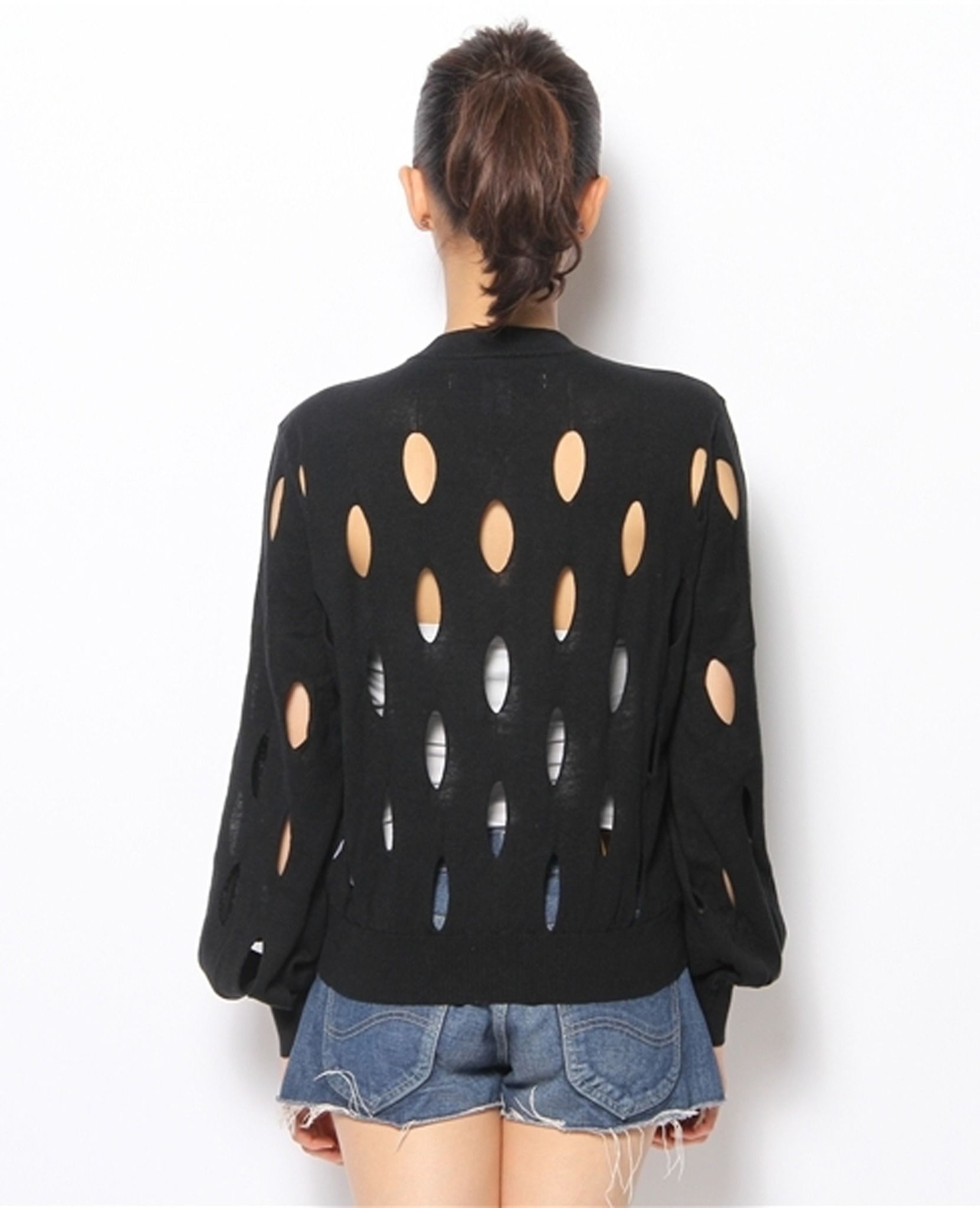 11.09.22 - VTG KNIT CUTOUT CARDIGAN JACKET - ADIDAS