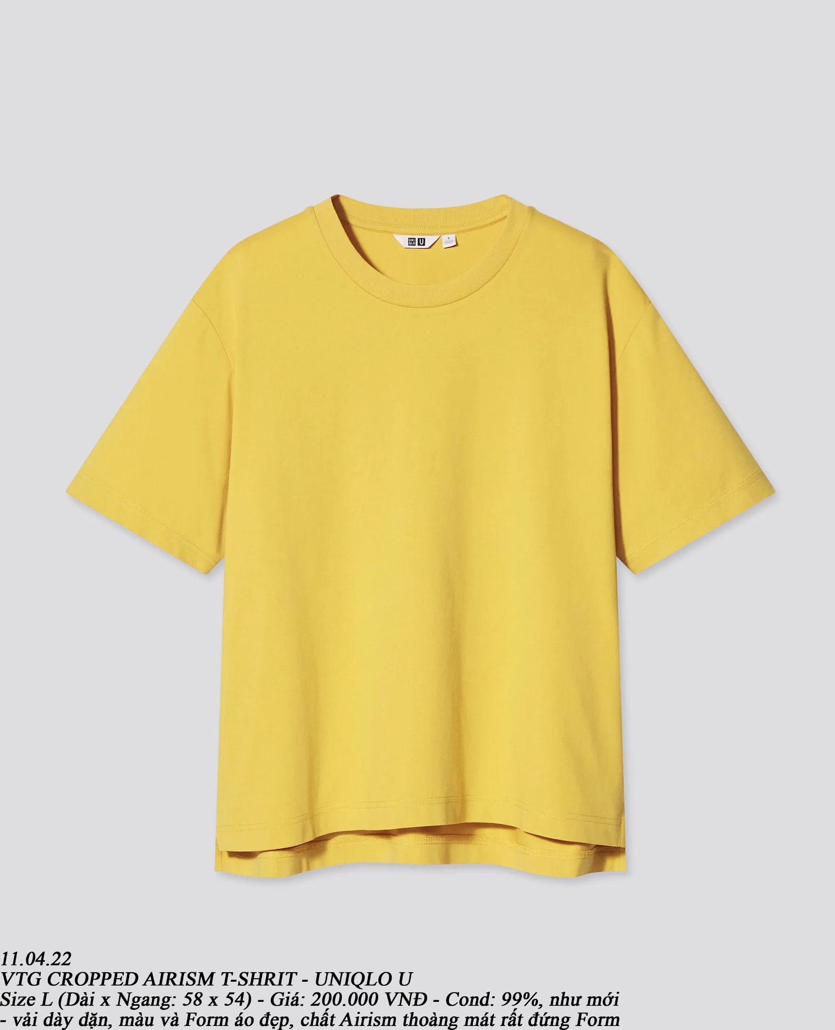 11.04.22 - VTG CROPPED AIRISM T-SHIRT - UNIQLO U