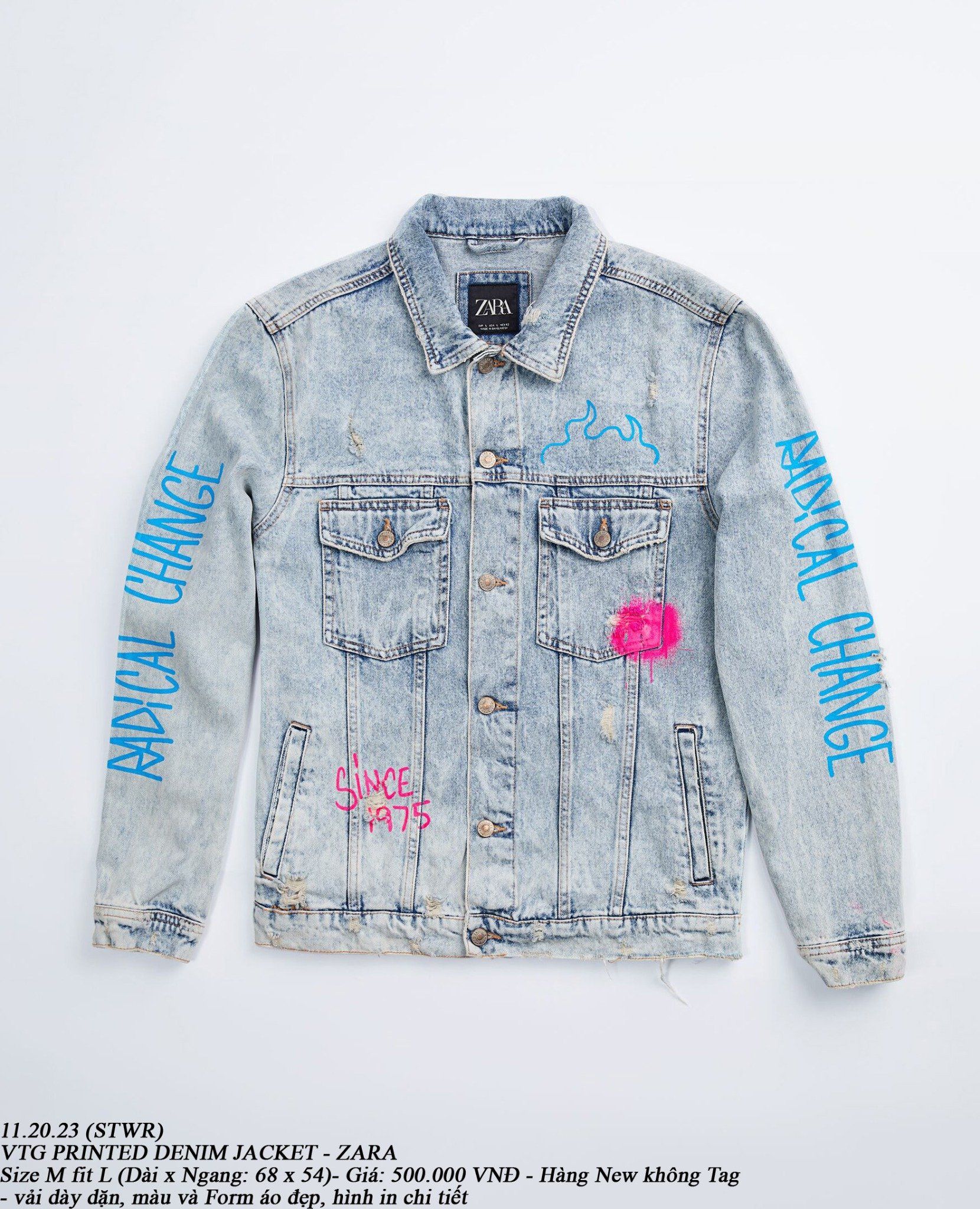 11.20.23 - VTG PRINTED BOMBER JACKET - ZARA