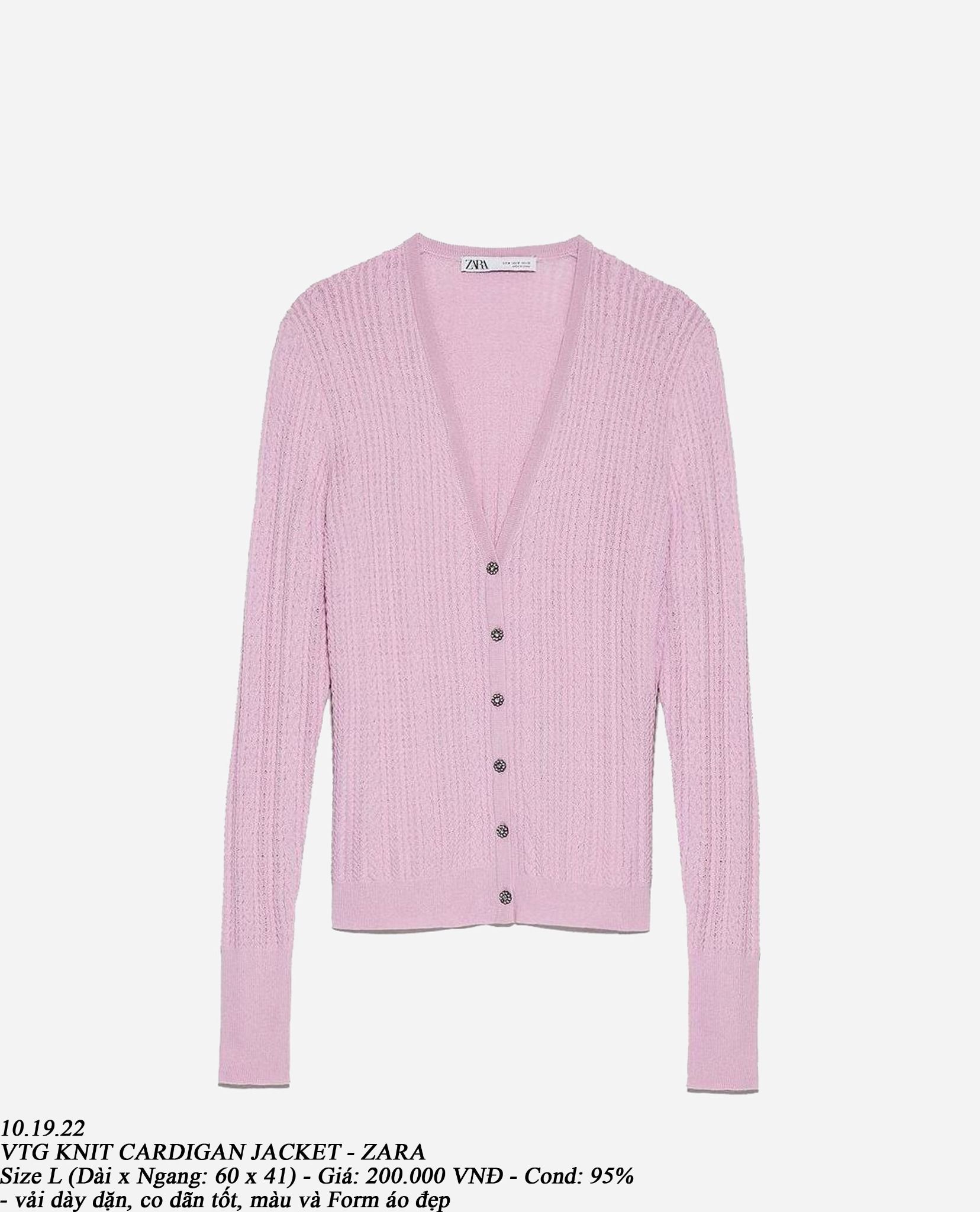 10.19.22 - VTG KNIT CARDIGAN JACKET - ZARA