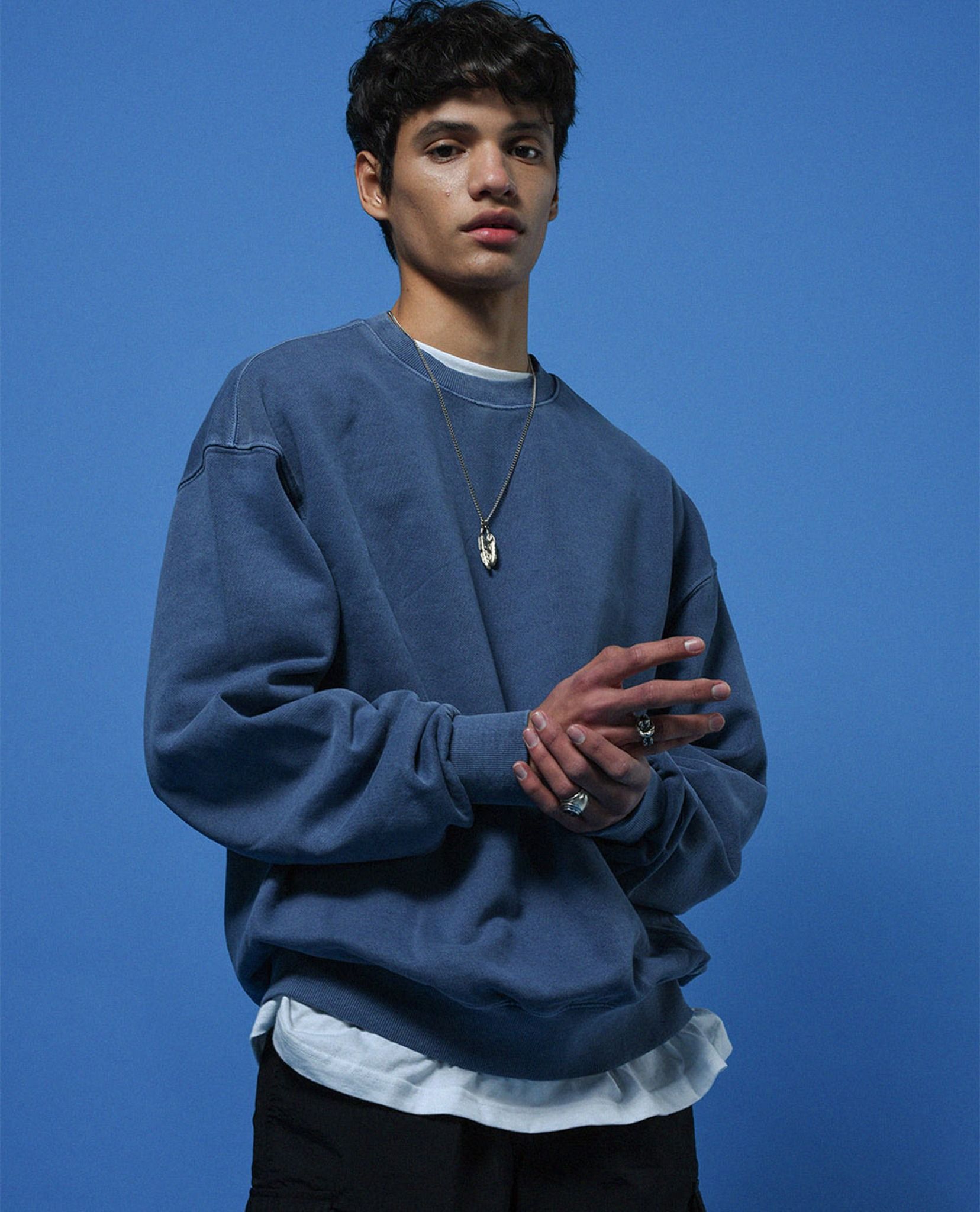 PIGMENT WASHED SWEATSHIRT - TRAVEL
