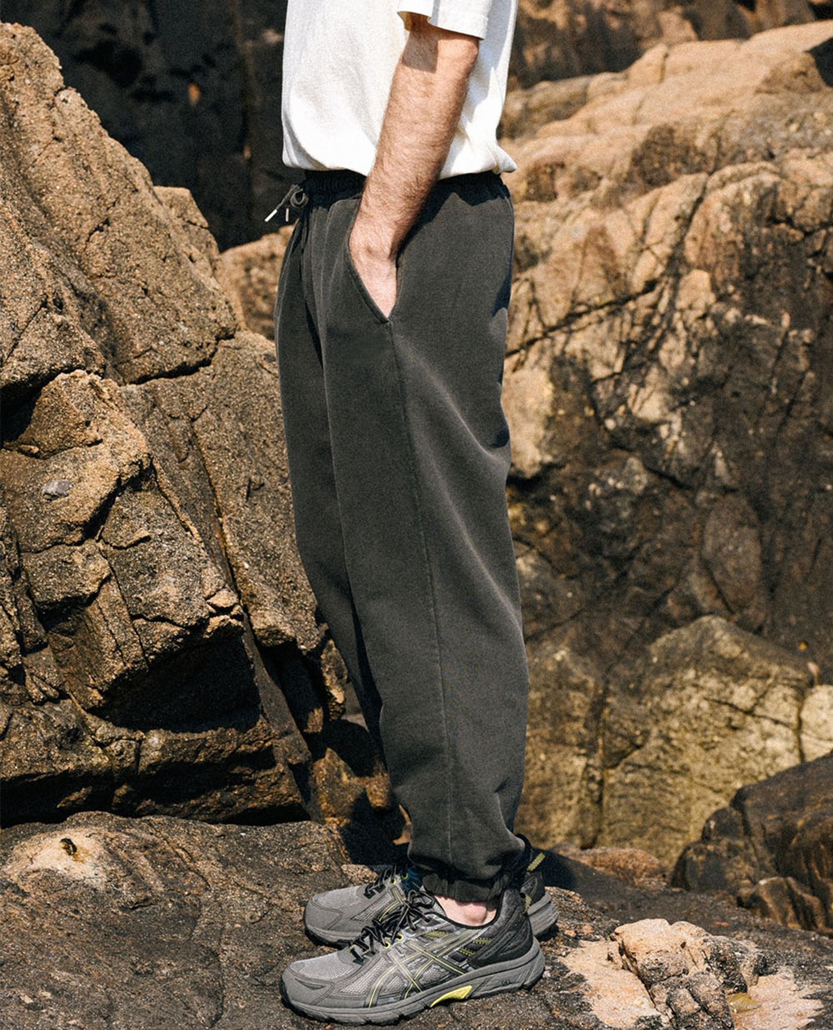 PIGMENT WASHED JOGGER SWEAT PANTS - TRAVEL
