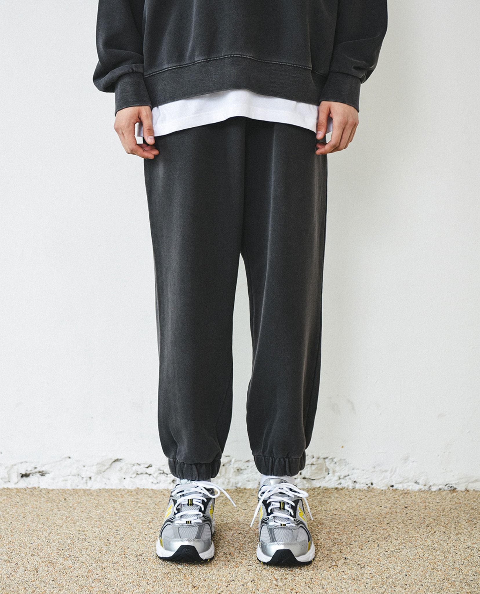 PIGMENT WASHED JOGGER SWEAT PANTS - TRAVEL