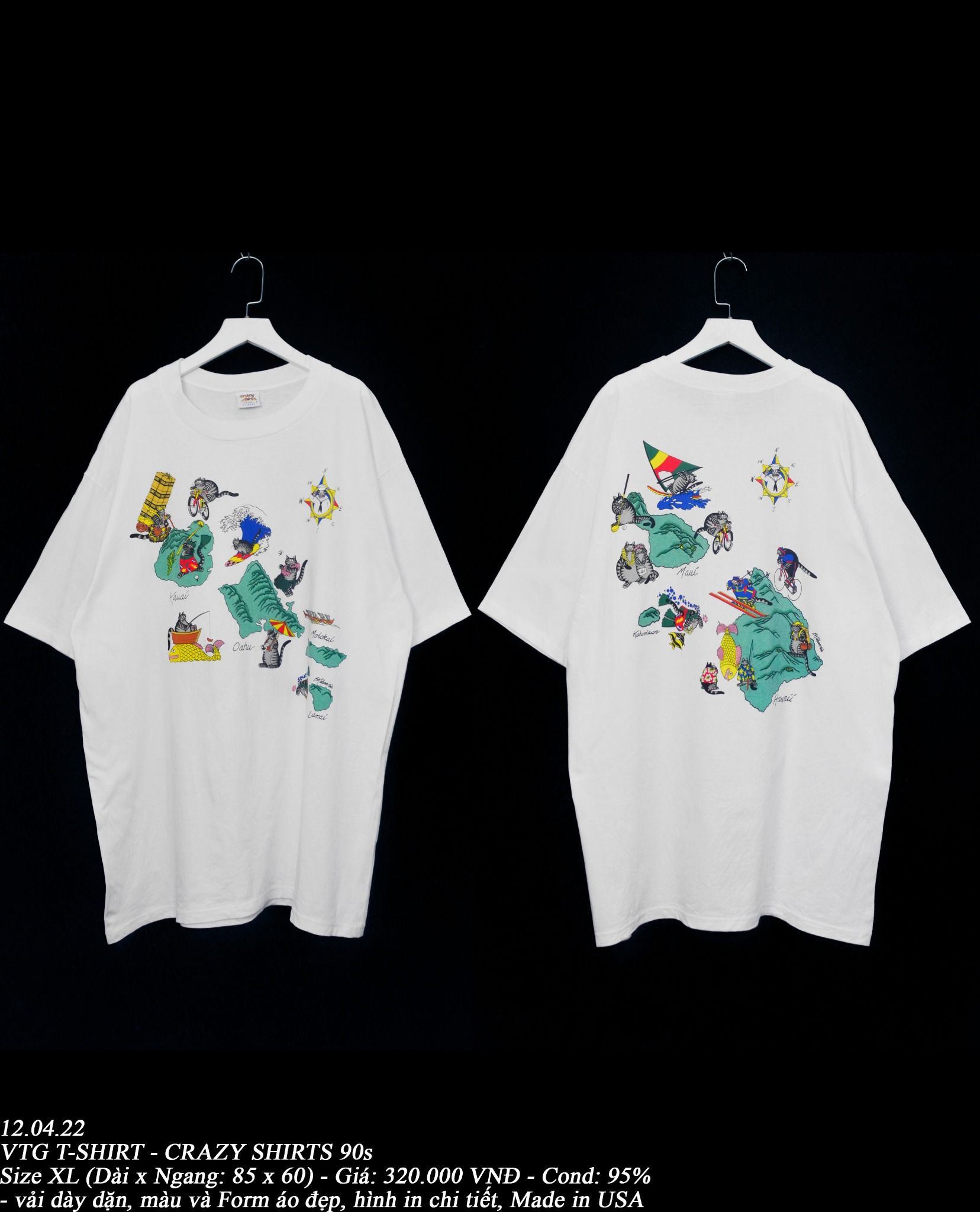 12.04.22 - VTG T-SHIRT - CRAZY SHIRTS 90s