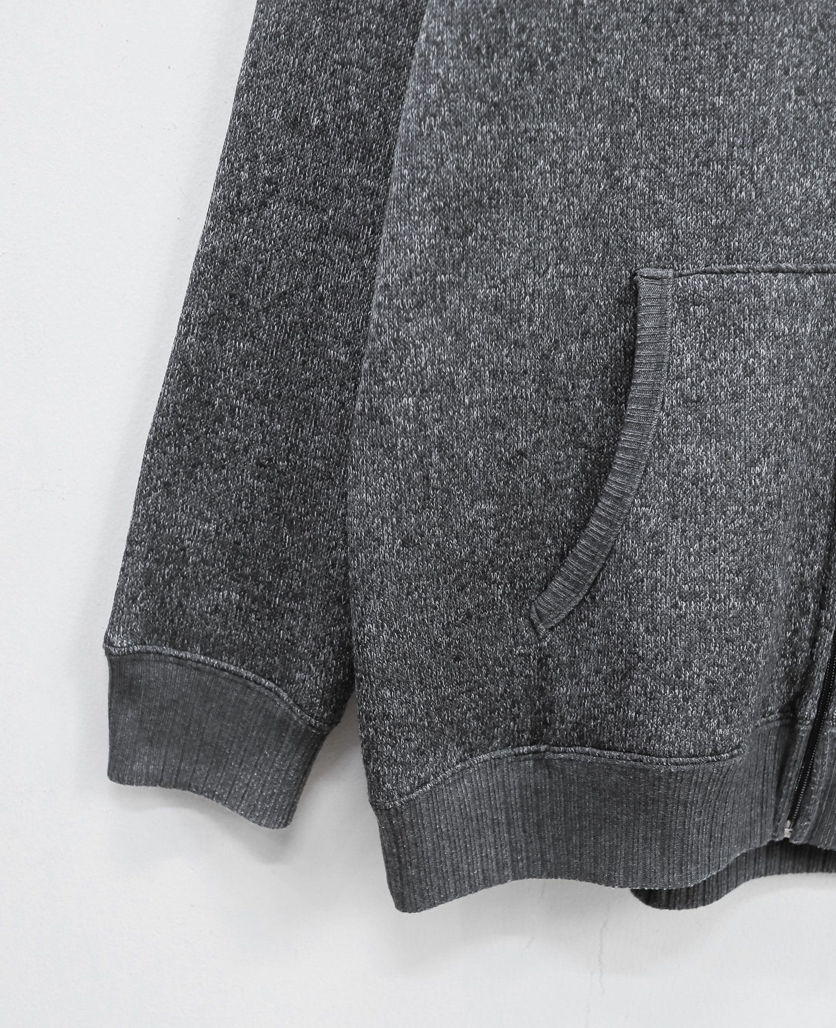 12.11.24 - VTG FLEECE LINED KNIT ZIP UP HOODIE - CONVERSE