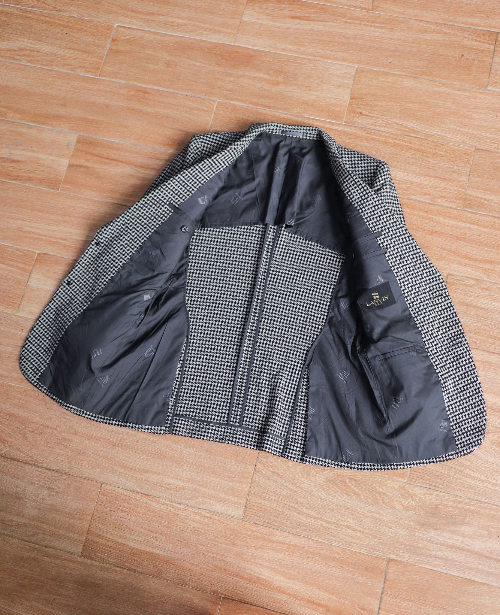 12.06.24 - VTG WOOL BLAZER JACKET - LANVIN PARIS
