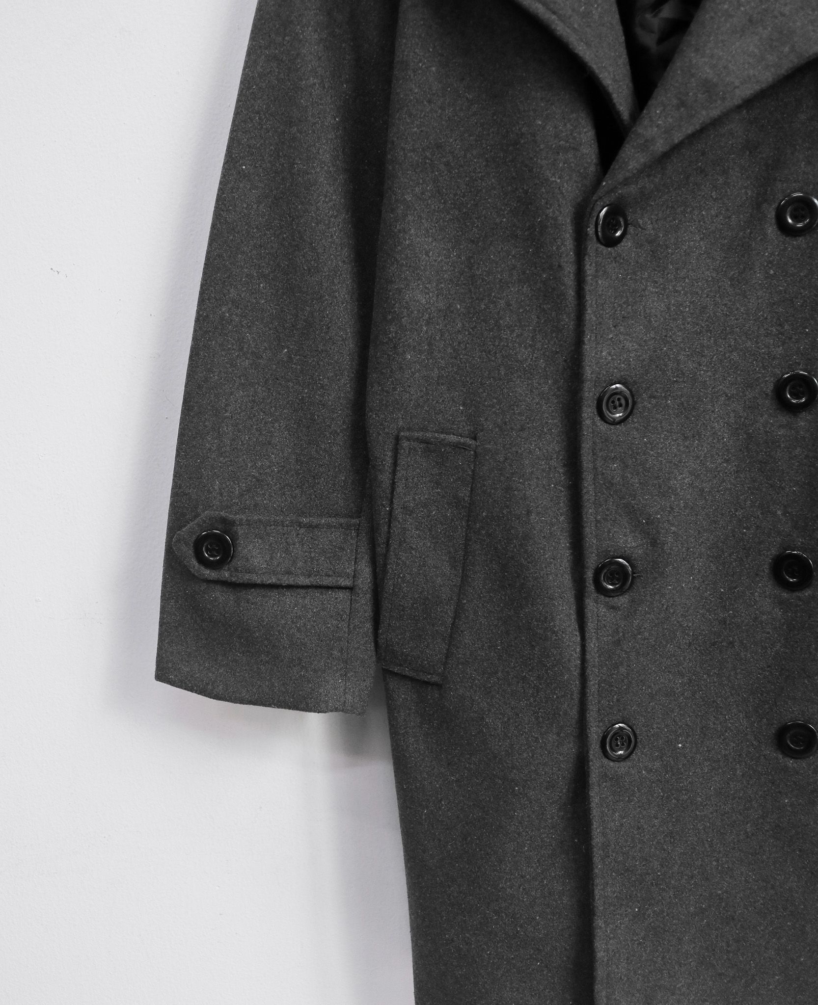 12.13.24 - VTG WOOL DOUBLE BREASTED LONGLINE BLAZER JACKET - GIVEK