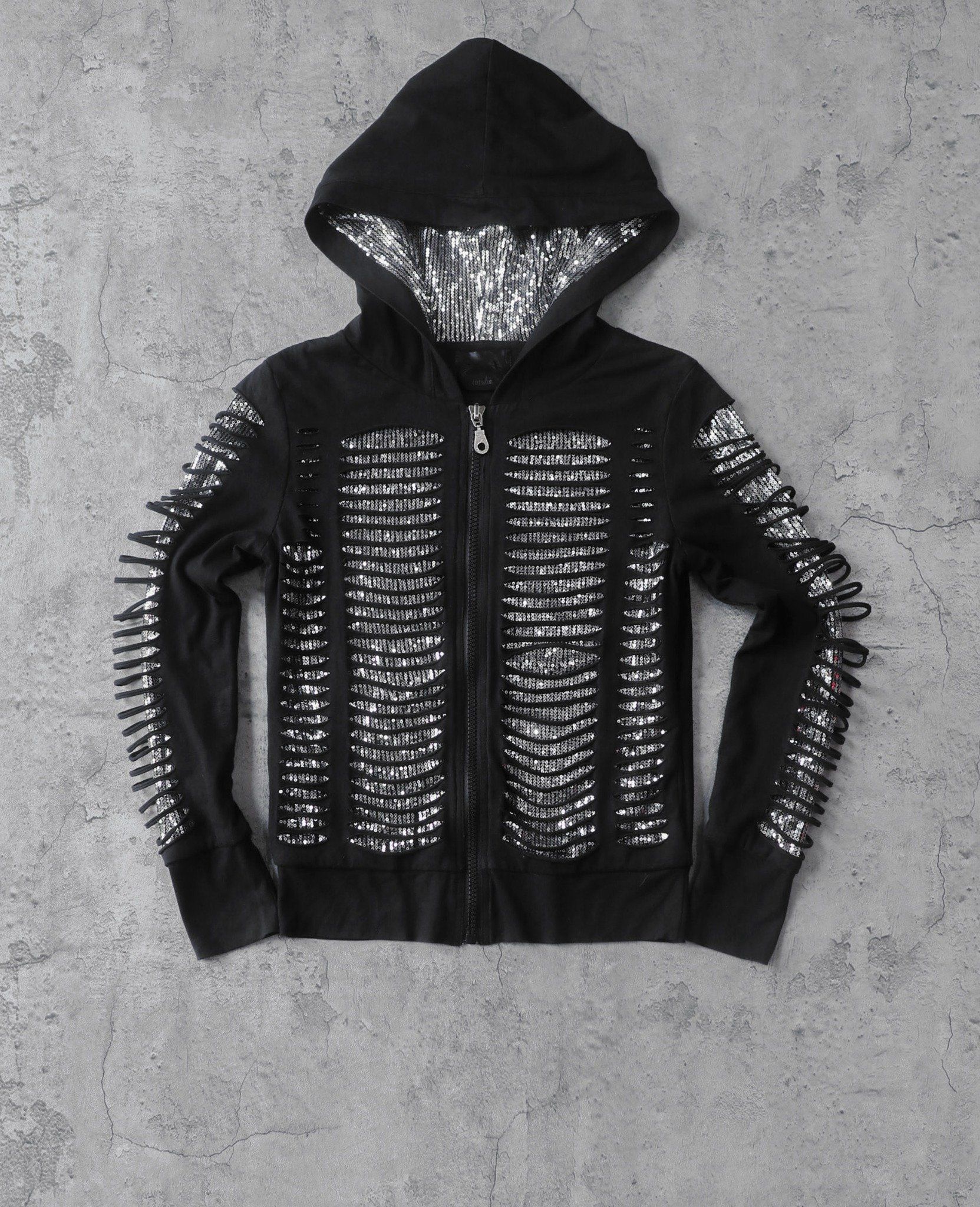 02.28.24 - VTG DOUBLE LAYER ZIP UP HOODIE - TUTUHA