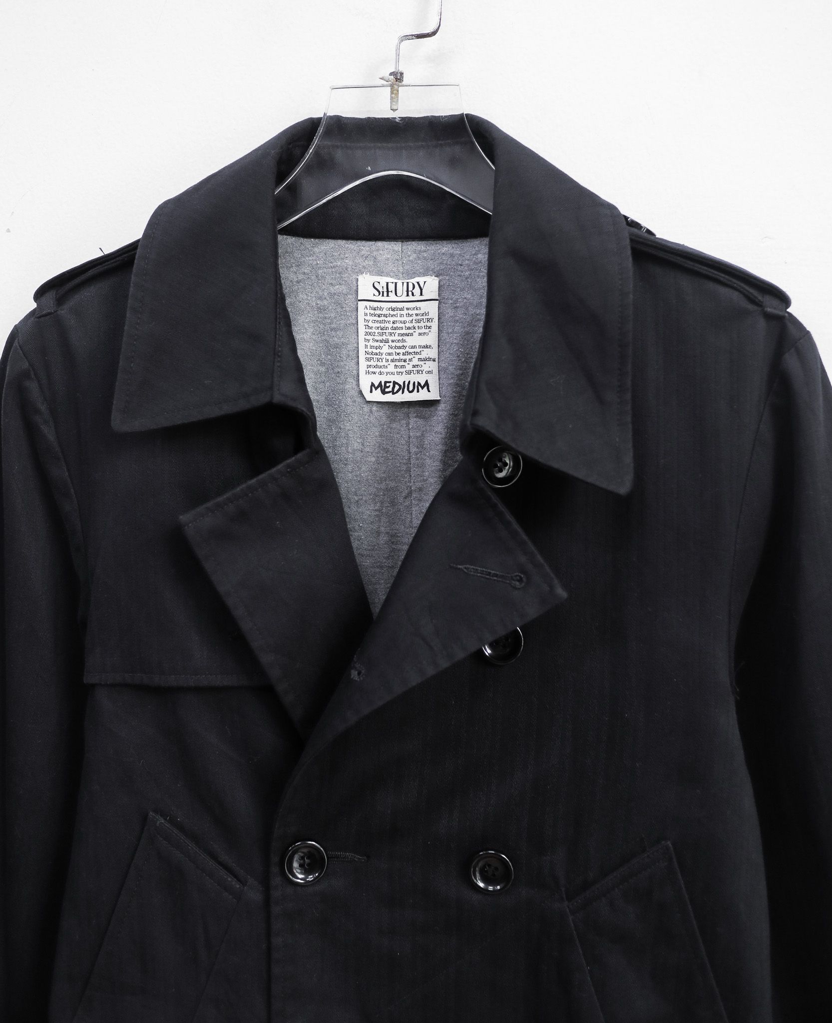12.13.24 - VTG TWILL DOUBLE BREASTED BLAZER JACKET - SiFURY